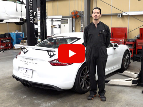 ポルシェ ケイマン(Type981) GT4 マフラー交換