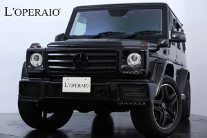 メルセデスベンツ Gクラスロング G350d LuxuryPKG 1オーナー サンルーフ 全席シートヒーター ハーマンカードン レーダーセーフティPKG ブラバスフロントバンパー グリルブラックアウト マットブラックG63用純正20インチAW【新車保証継承32年3月迄】