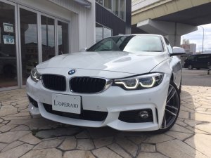 BMW 4シリーズ 440i カブリオレ 1オーナー Mスポーツ 赤革   LEDヘッドライト ドライビングアシストプラス バックカメラ シートヒーター メモリーパワーシート harman/kardonサウンド 純正HDDナビ 地デジ 純正19インチAW【新車保証継承令和4年1月迄】