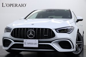 AMG CLAクラス CLA45S 4MATIC+ 黒×灰革 AMGパフォーマンスPKG AMGアドバンスドPKG パノラミックスライディングルーフ MBUXナビ レーダーセーフティPKG 純正19インチAW【新車保証令和4年12月迄】