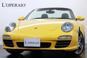 ポルシェ 911(Type997) カレラ4Sカブリオレ PDK PCCB スポーツクロノPKG ライトグレーレザー ダークブルー幌 メモリーパワーシート シートヒーター ベンチレーター 純正19インチターボAW【車検令和3年12月迄】