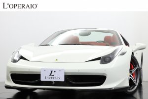 フェラーリ 458 スパイダー F1 DCT 正規ディーラー車 カーボンLEDステアリング フロントリフター