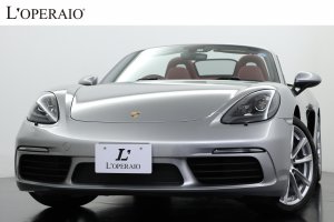 ポルシェ 718 ボクスター PDK 有償色 赤革 赤幌 スポーツクロノPKG 純正19インチアルミ PDLS付キセノン スポーツシートプラス カーボンインテリアPKG