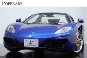 マクラーレン MP4-12C Spider 後期モデル オプションカラー：アズールブルー カーボンセラミックブレーキ スポーツエグゾーストシステム カーボンファイバーインテリアアップグレード リフティングシステム 