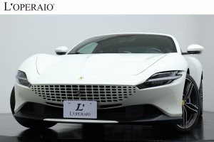 フェラーリ ローマ F1 DCT ワンオーナー 左H ブルースターリングレザー 20インチ鍛造アルミ LEDカーボンステアリング フル電動シート【新車保証継承令和7年9月迄】