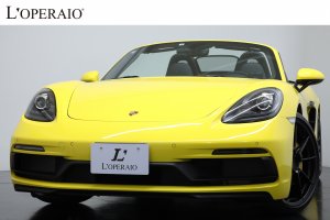 ポルシェ 718 Boxster GTS 4.0 6MT 左H ワンオーナー PCCB PDLS付バイキセノンヘッドライト【新車保証継承令和7年5月迄】