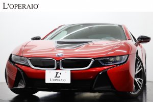 BMW i8 Celebration Edition“Protonic Red” 【乗出し総額802万円】限定20台 ブラック×グレーハーフレザーシート ストレージPKG レーザーライト シートヒーター CARPOインテリア 純正オービック塗装20インチiライトアロイAW