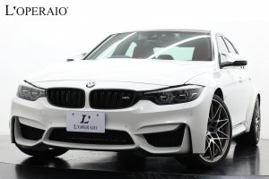 BMW M3 セダン コンペティション M DCT ドライブロジック ワンオーナー アダプティブMサスペンション ヘッドアップディスプレイ サキールオレンジレザー  