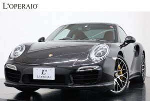 ポルシェ 911(Type991) turbo S PDK レッドレザー PCCB PDCC スポーツクロノPKG 純正20インチアルミ カーボンインテリアPKG LEDヘッドライト OBD検査済み