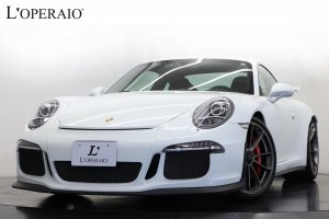 ポルシェ 911(Type991) GT3 PDK 左ハンドル スポーツクロノPKG フロントリフト 純正20インチAW スポーツエキゾースト ガーズレッドシートベルト フロントプロテクションフィルム 【車検令和7年8月迄】