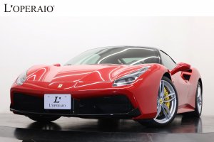 フェラーリ 488 GTB F1 DCT 左ハンドル  純正20インチアルミ カーボンリアディフューザー カーボンLEDステアリング フル電動シート フロントバンパースポイラー/ルーフブラックラッピング【車検令和8年6月迄】