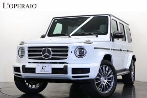 メルセデスベンツ Gクラスロング G400d AMGライン マヌファクトゥーアプログラム 左ハンドル オプションカラー:オパリスホワイト ホワイトレザー ラグジュアリーPKG 純正20インチAW