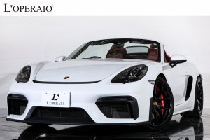 ポルシェ 718 Spyder 6MT スポーツクロノPKG スモーカーPKG スポーツエグゾースト PASM 純正20インチAW 純正PCMナビ 