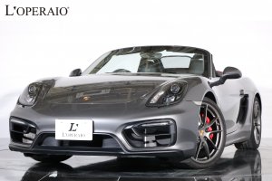 ポルシェ ボクスター (Type981) GTS PDK 最終モデル アゲートグレーメタリック 赤幌 スポ―ツクロノ スポ―ツエグゾースト スポーツシートプラス シートヒーター バックカメラ PASM アルカンターラスポーツステア　 車検令和9年5月迄